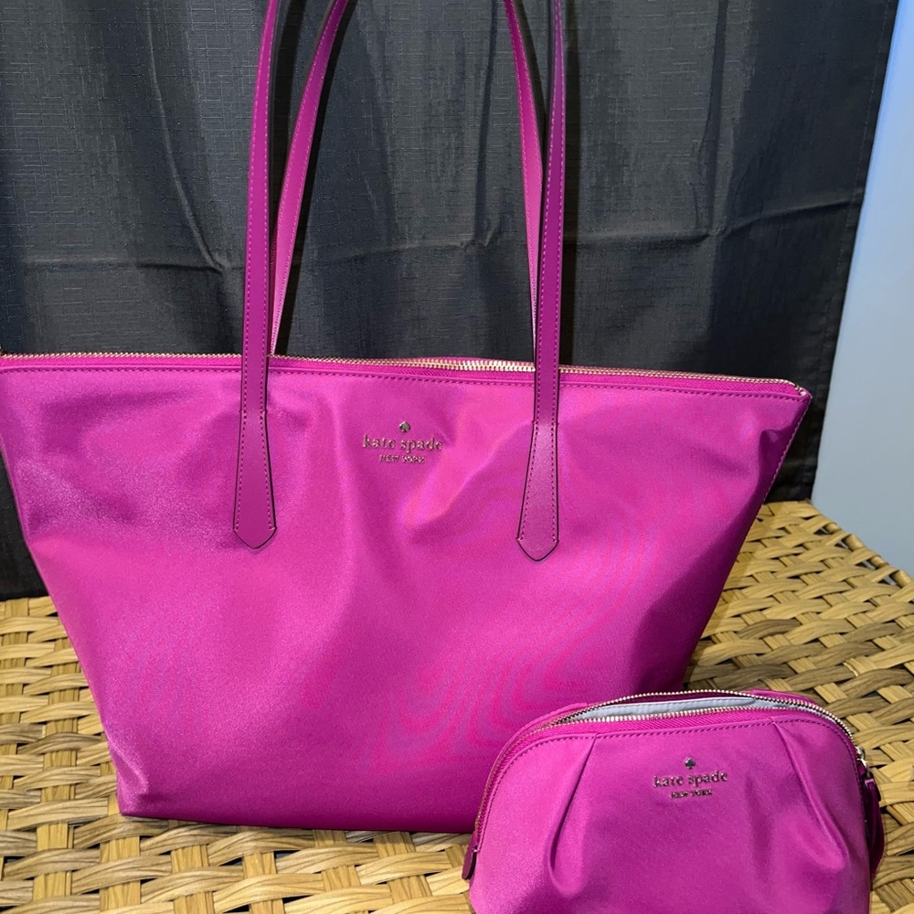 Kate Spade Nylon Tote and makeup bag